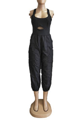 Black Get Physical Jumpsuit